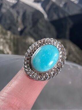 🌺vintage Sterling & Turquoise Ring